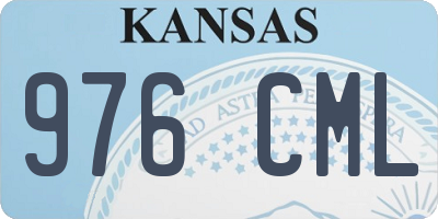 KS license plate 976CML