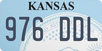 KS license plate 976DDL