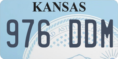 KS license plate 976DDM