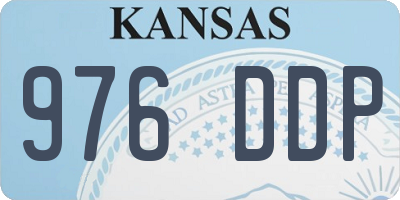KS license plate 976DDP