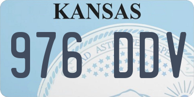 KS license plate 976DDV