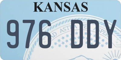 KS license plate 976DDY