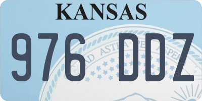 KS license plate 976DDZ