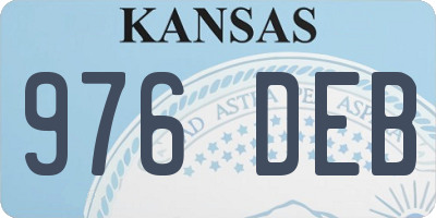 KS license plate 976DEB