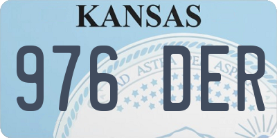 KS license plate 976DER