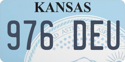 KS license plate 976DEU