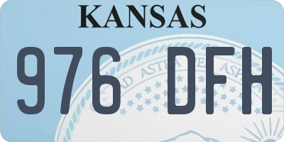 KS license plate 976DFH