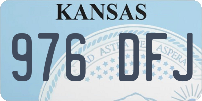 KS license plate 976DFJ