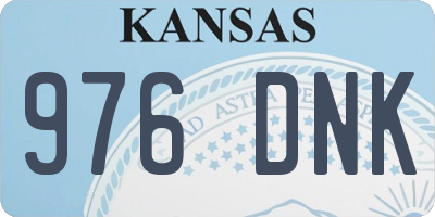 KS license plate 976DNK