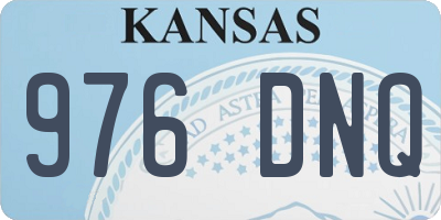 KS license plate 976DNQ