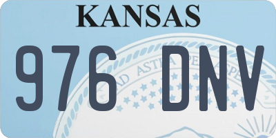 KS license plate 976DNV