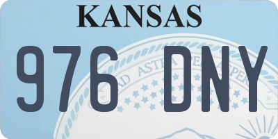 KS license plate 976DNY