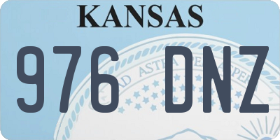 KS license plate 976DNZ