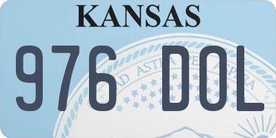 KS license plate 976DOL