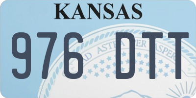 KS license plate 976DTT