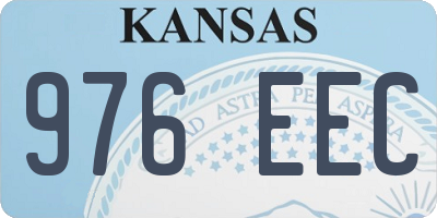 KS license plate 976EEC