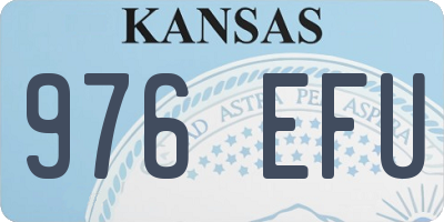 KS license plate 976EFU