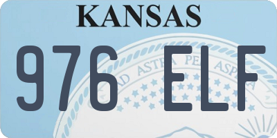 KS license plate 976ELF
