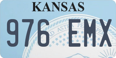 KS license plate 976EMX