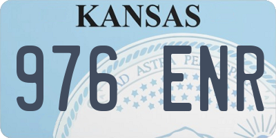 KS license plate 976ENR