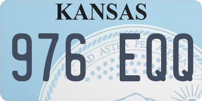 KS license plate 976EQQ