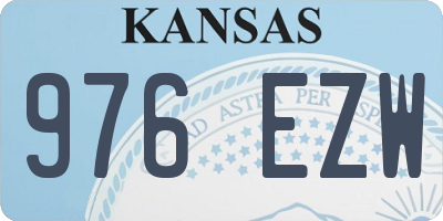 KS license plate 976EZW