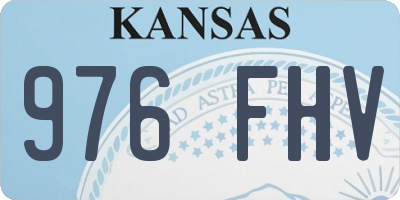 KS license plate 976FHV