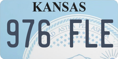KS license plate 976FLE