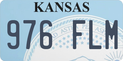 KS license plate 976FLM