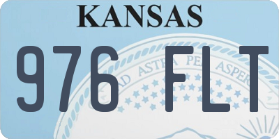 KS license plate 976FLT