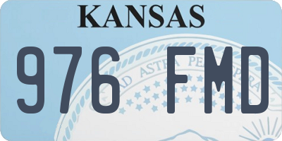KS license plate 976FMD