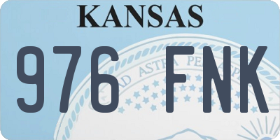 KS license plate 976FNK