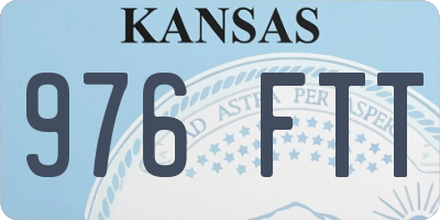 KS license plate 976FTT