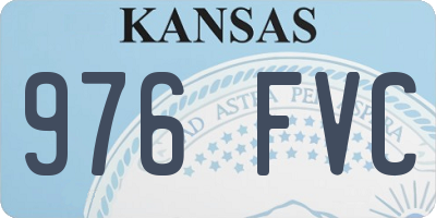 KS license plate 976FVC