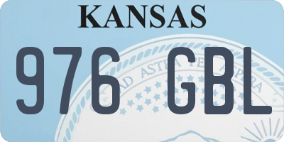 KS license plate 976GBL