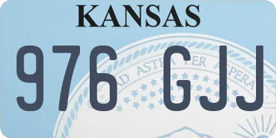 KS license plate 976GJJ