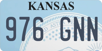 KS license plate 976GNN