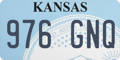 KS license plate 976GNQ