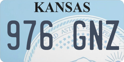 KS license plate 976GNZ