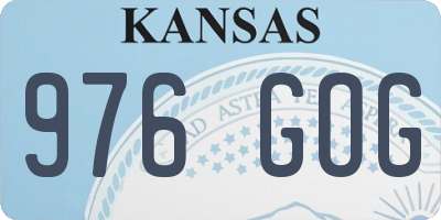 KS license plate 976GOG