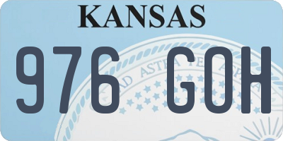 KS license plate 976GOH