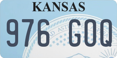 KS license plate 976GOQ