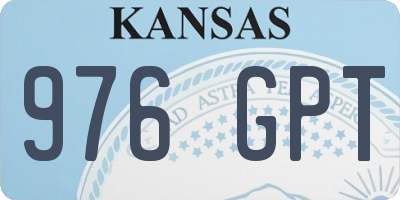 KS license plate 976GPT