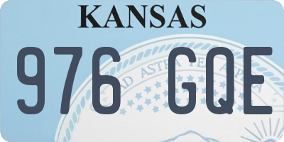 KS license plate 976GQE