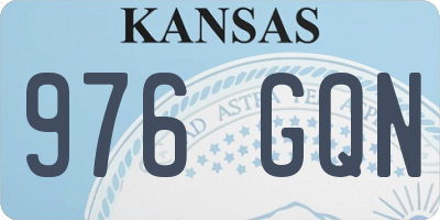 KS license plate 976GQN