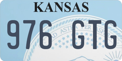 KS license plate 976GTG