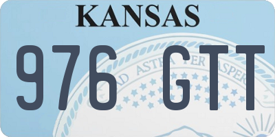 KS license plate 976GTT