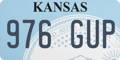 KS license plate 976GUP