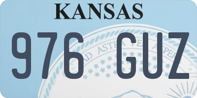 KS license plate 976GUZ