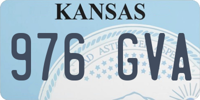 KS license plate 976GVA